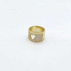 Indie Collection Pave Heart Ring Jewelry