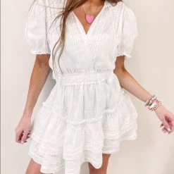 Indie Collection Paris Eyelet Dress USA Collection