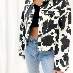 Indie Mae Clothes Cowprint Jacket