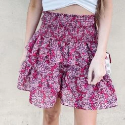 Indie Collection Erika Floral Skirt