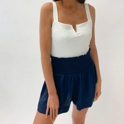 Indie Mae Adair Smocked Shorts (Multiple Colors) Clothes