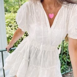 Indie Collection Paris Eyelet Dress USA Collection