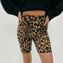 Indie Mae Cheetah Print Biker Shorts Clothes