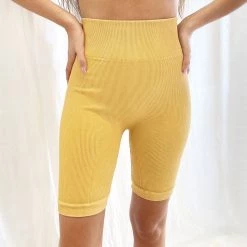 Indie Collection Vintage Wash Biker Shorts Seamless Essentials