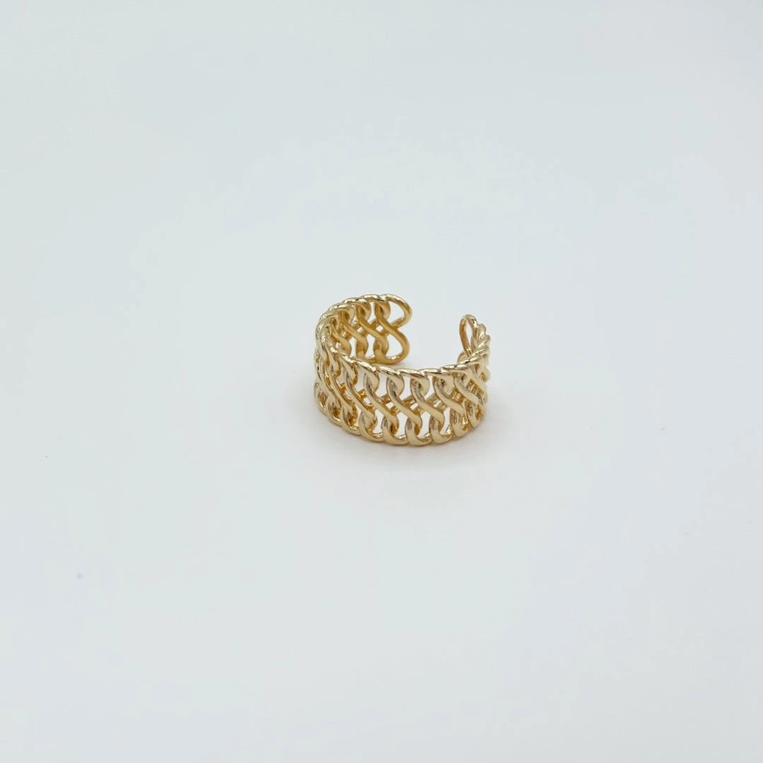 Indie Collection Mikki Chain Ring 2 Indie Collection Mikki Chain Ring