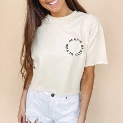 Indie Collection Be Kind Cropped Tee Clothes