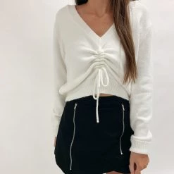 Indie Mae Clothes Trinity Ruched Sweater