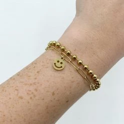 Indie Mae Bracelets Beaded Smiley Face Bracelet