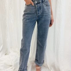 Indie Mae Asymmetrical Jeans Bottoms