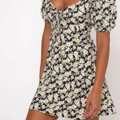 Indie Mae Clothes Motel Carrie Mini Dress In Aster Blue