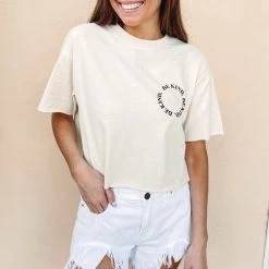 Indie Collection Be Kind Cropped Tee Clothes