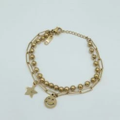 Indie Mae Bracelets Beaded Smiley Face Bracelet