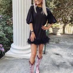 Indie Collection New Arrivals Lauren Feather Dress