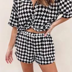 Indie Collection Checkered Lounge Shorts New Arrivals
