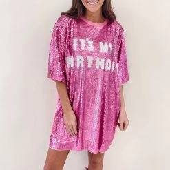 Indie Collection It’s My Birthday - Pink Sequin Dress