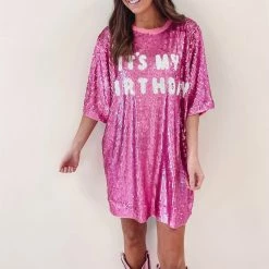 Indie Collection It’s My Birthday - Pink Sequin Dress