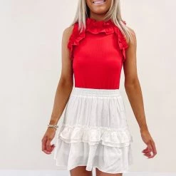 Indie Collection Melinda Bodysuit - Red USA Collection