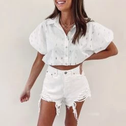 Indie Collection Rhinestone Bubble Top - Queen Of Sparkles USA Collection