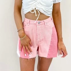 Indie Collection Two Toned Pink Shorts New Arrivals