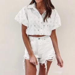 Indie Collection Rhinestone Bubble Top - Queen Of Sparkles USA Collection