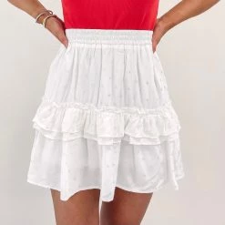 Indie Mae White Star Skirt USA Collection