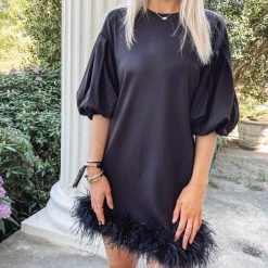 Indie Collection New Arrivals Lauren Feather Dress