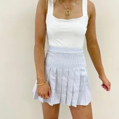Indie Collection Checkered Tennis Skirt