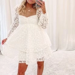 Indie Collection 3D Yellow Daisy Babydoll Dress