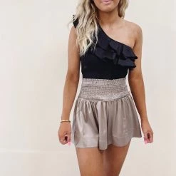 Indie Collection Adair Shorts - Silk Taupe