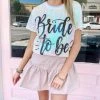 Indie Collection Bride To Be Sequin Top