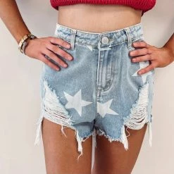 Indie Collection USA Collection Starstruck Denim Shorts