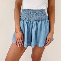 Indie Collection USA Collection Adair Shorts - Denim Color