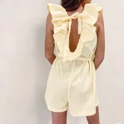 Indie Collection New Arrivals Yellow Romper