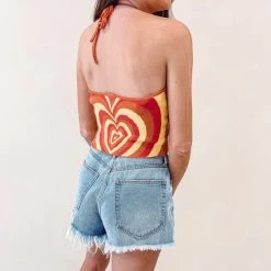 Indie Collection Hearts Crop Top