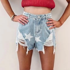 Indie Collection USA Collection Starstruck Denim Shorts