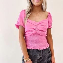Indie Collection Jodie Pink Top New Arrivals