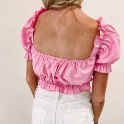 Indie Collection Sasha Pink Crop Top