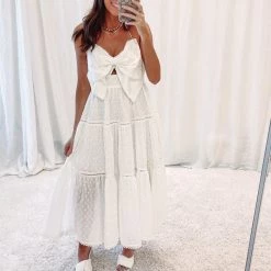 Indie Collection Bow Midi Dress New Arrivals