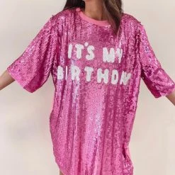 Indie Collection It’s My Birthday - Pink Sequin Dress