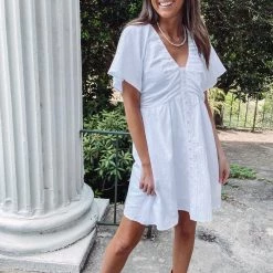 Indie Collection New Arrivals Serena Button Dress