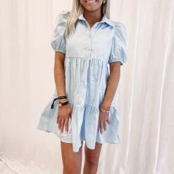 Indie Collection USA Collection Vance Dress - Blue