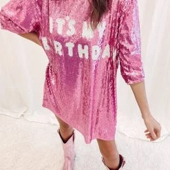 Indie Collection It’s My Birthday - Pink Sequin Dress