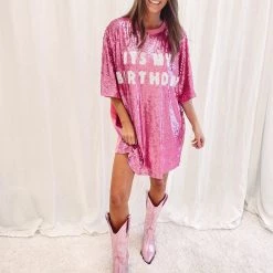 Indie Collection It’s My Birthday - Pink Sequin Dress