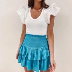 Indie Collection New Arrivals Emmie Ruffle Bodysuit