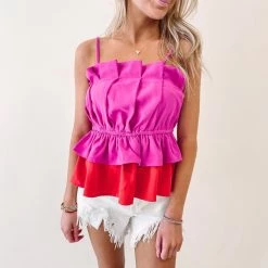 Indie Collection Vacay Collection Alyssa Ruffle Top