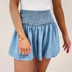 Indie Collection USA Collection Adair Shorts - Denim Color