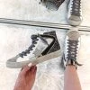 Indie Collection Black Glitter High Top Sneakers New Arrivals