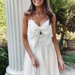 Indie Collection Bow Midi Dress New Arrivals