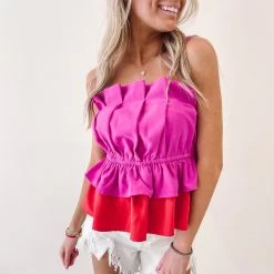 Indie Collection Vacay Collection Alyssa Ruffle Top