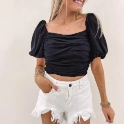 Indie Collection New Arrivals Candace Top - Black